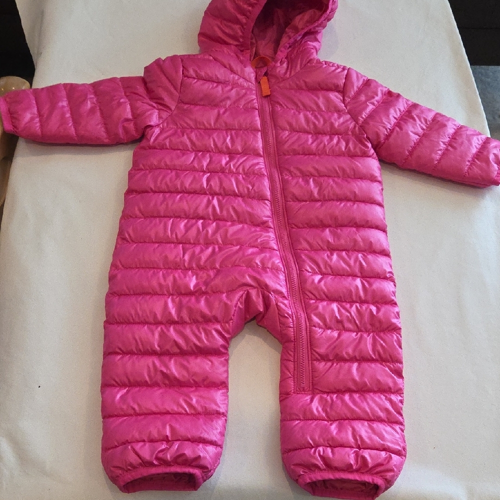 Cozy Pink Quilted INFANT Snow SUIT